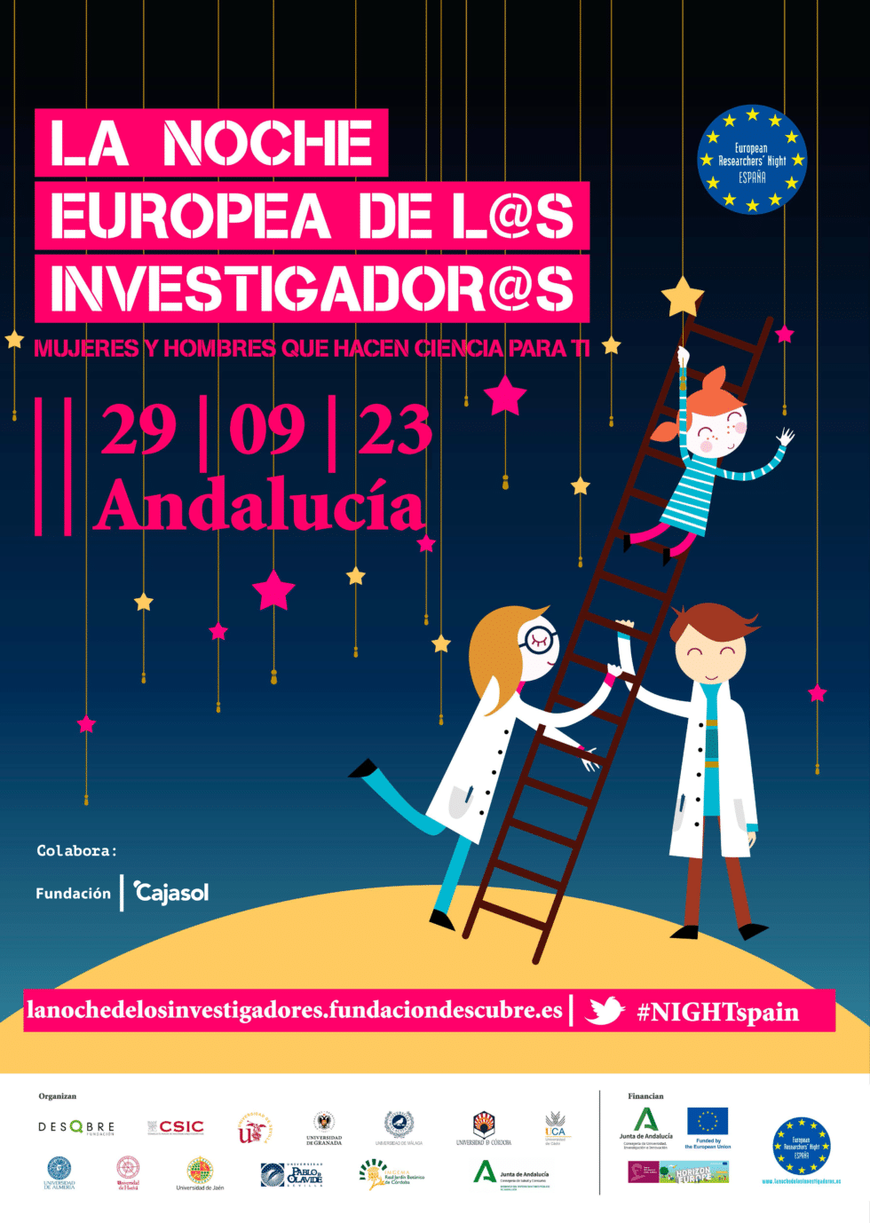 Cartel Noche Europea de l@s Investigador@s 2023
