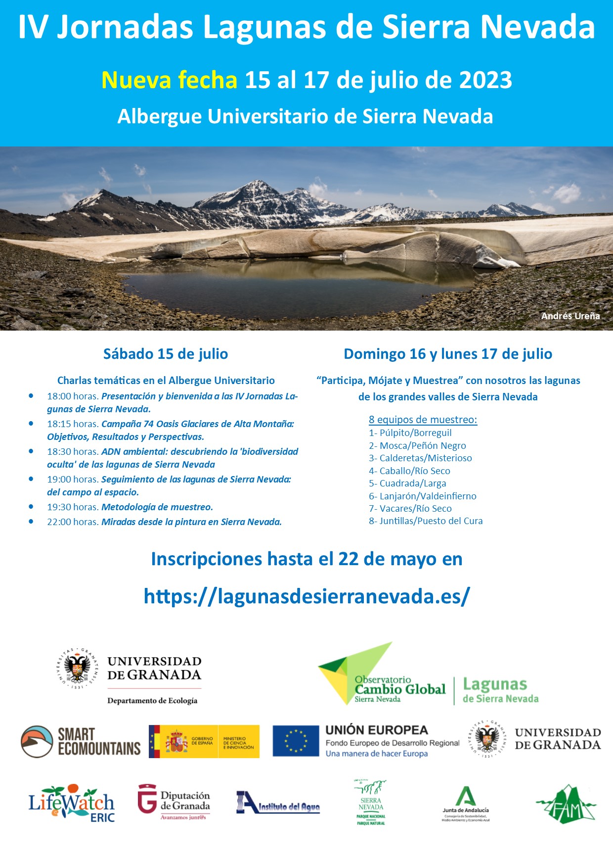 Cartel IV Jornadas Lagunas de Sierra Nevada